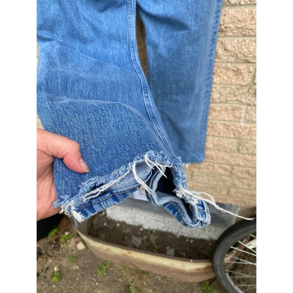 Abercrombie & Fitch The 90s Relaxed Jean High Rise Blue Denim 28 6 Curve Love - Picture 6 of 6